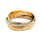 Bague 61 Bague Cartier "Trinity" 3 ors et diamants. 58 Facettes 30449