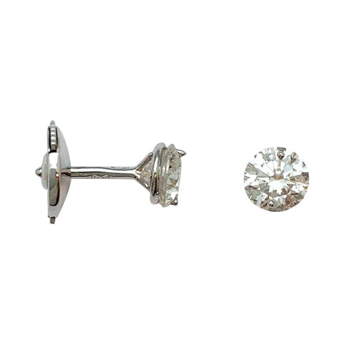 Boucles d'oreilles Puces d'oreilles en or blanc, 1 carat. 58 Facettes 29607