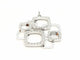 Pendentif Dinh Van Pendentif Impression Or blanc Diamant 58 Facettes 00036GD