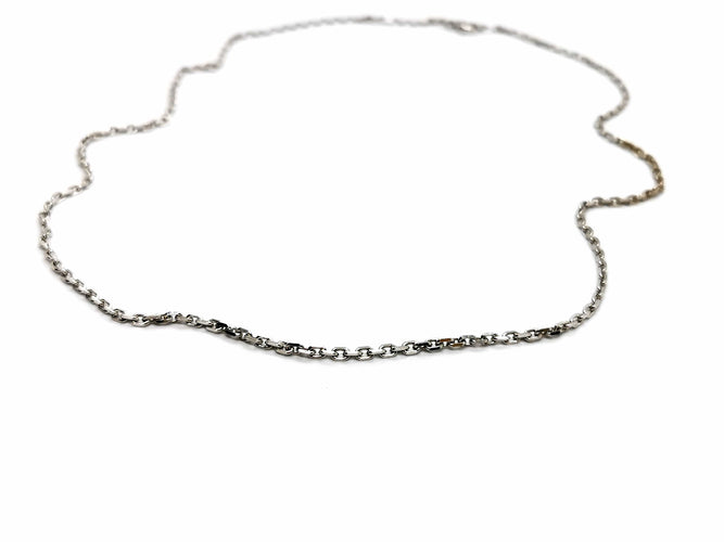 Collier Collier Maille forçat Or blanc 58 Facettes 1161933CN