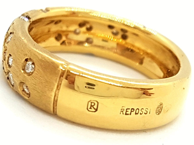 Bague 53 Repossi Bague Astrale Or jaune Diamant 58 Facettes 00029GD