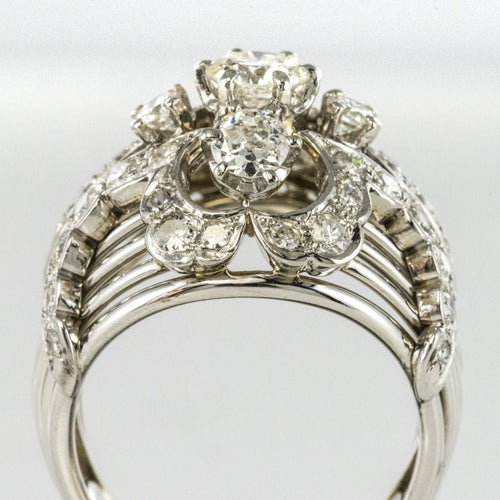 Bague 57 Bague dôme vintage diamants 58 Facettes 19-337-54