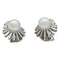Boucles d'oreilles Boucles d'oreilles signées M.Gérard, platine diamants et perles des Mers du Sud. 58 Facettes 28457