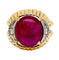 Bague 50 Bague rubis en or rose et platine, diamants. 58 Facettes 29958