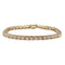 Bracelet Bracelet ligne "tennis" en or jaune serti de brillants. 58 Facettes 30035