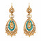 Boucles d'oreilles Pendants d'oreilles anciens turquoises et perles fines 58 Facettes 17-326A
