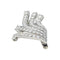 Broche Broche Chaumet "Volutes" en or blanc, diamants. 58 Facettes 30164