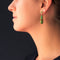 Boucles d'oreilles Boucles d'oreilles or jaune et turquoise du Turkménistan 58 Facettes 17-323