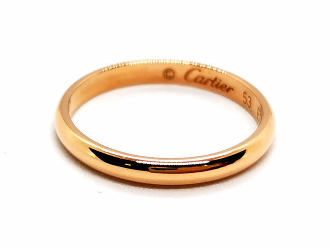 Bague 53 Cartier Bague Alliance 1895 Or rose 58 Facettes 1173327CN