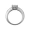 Bague 51 Bague jonc en or blanc, diamant ovale 2,29 cts, H/SI1 58 Facettes 26071