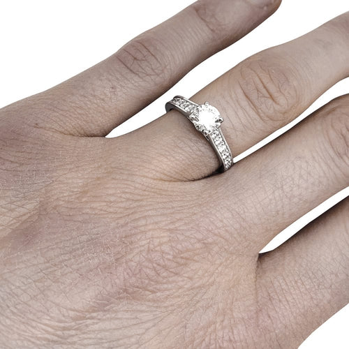 Bague 51 Bague Cartier "1895" en platine, diamant 0,75 carat. 58 Facettes 29844-1