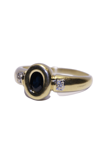 Bague 60 Bague Diamants et Saphir 58 Facettes