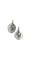 Boucles d'oreilles Dormeuses or rose, perles, turquoises et diamants 58 Facettes