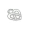 Pendentif Pendentif Poiray, "Coeur Fil", or blanc, diamants. 58 Facettes 30212