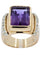 Bague 52 Bague tank améthyste et diamants 58 Facettes 33441