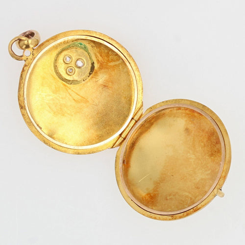 Pendentif Médaillon pendentif ancien or diamants 58 Facettes 21-202B