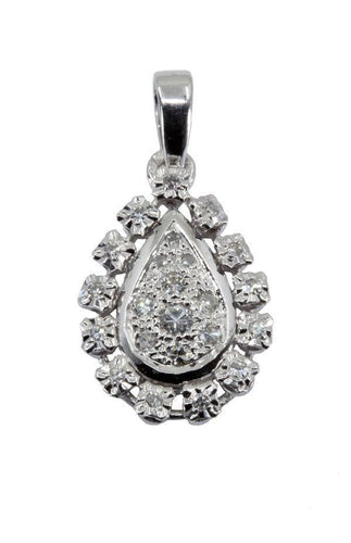 Pendentif Pendentif goutte diamants 58 Facettes 34441