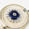 Broche Broche ancienne Asprey émail bleu et diamants 58 Facettes 19-042