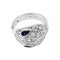 Bague 53 Bague Bulgari "Serpenti" en or blanc, diamants et saphirs. 58 Facettes 30128