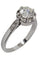 Bague 56 Solitaire ancien diamant 1.21 carat 58 Facettes 36871