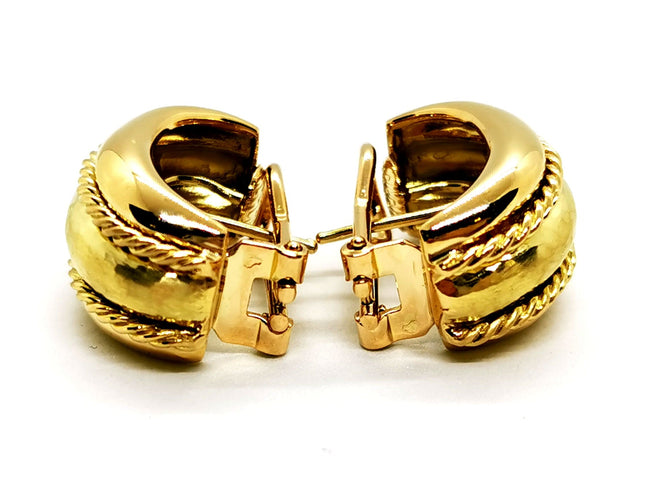 Boucles d'oreilles Boucles d'oreilles Or jaune 58 Facettes 1176283CN