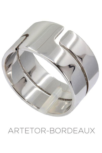 Bague 63 Bague "Seventies" Dinh Van Or Blanc 58 Facettes 31671