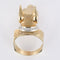 Bague 55 Bague chien et son collier diamants 58 Facettes 19-075-55