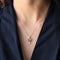 Pendentif Pendentif et sa chaine or jaune et pierres fines 58 Facettes 21-267