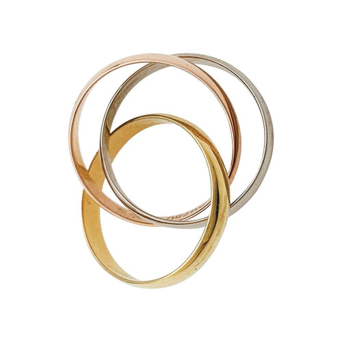 Bague 44 Bague Cartier "Trinity" 3 ors, petit modèle. 58 Facettes 30266