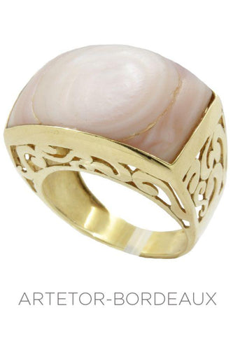 Bague 57 Bague nacre 58 Facettes 17791
