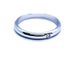 Bague 59 Bague Alliance Or blanc Diamant 58 Facettes 951151CN