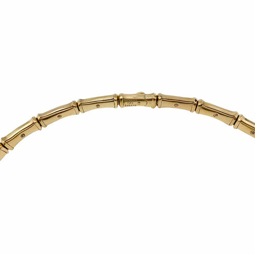 Collier Collier Cartier, "Bamboo", en or jaune et diamants. 58 Facettes 29537