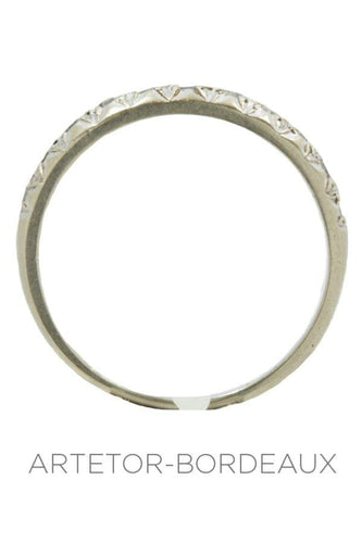 Bague 52 Demi-alliance diamants 58 Facettes 17421