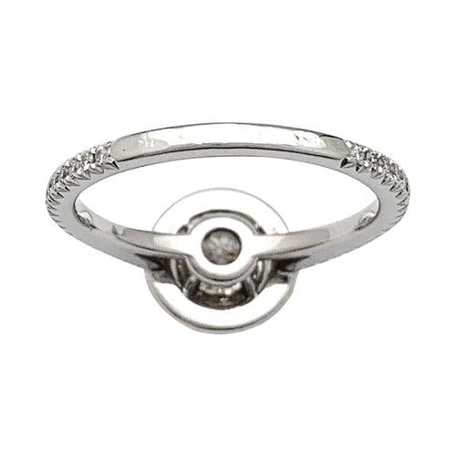 Bague 53 Bague solitaire diamant 1,01 carat en or blanc. 58 Facettes 29746