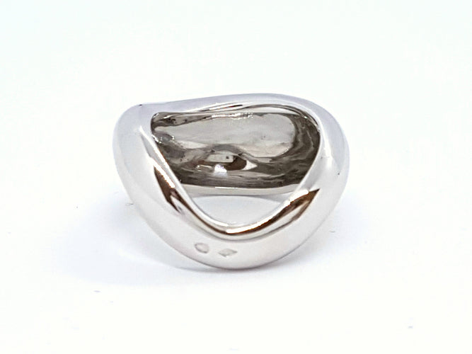 Bague 52 Fred Bague Mouvementé Or blanc 58 Facettes 00073CN
