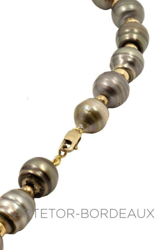 Collier Collier perles noires 58 Facettes 5641