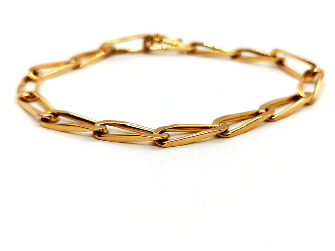 Bracelet Bracelet Maille cheval Or jaune 58 Facettes 1141238CD