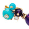 Boucles d'oreilles Boucles d'oreilles Cartier "Délices de Goa" en or rose, améthystes, diamants et turquoises. 58 Facettes 30107