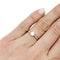 Bague 51 Solitaire or blanc, diamant 0.50 ct. 58 Facettes 30189