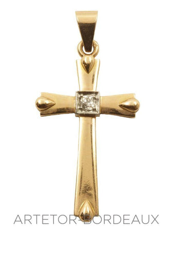 Pendentif Croix religieuse 58 Facettes 3331