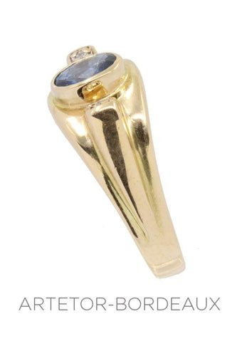 Bague 58 Bague saphir et diamants 58 Facettes 32201