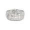 Bracelet Manchette Art Déco en platine et diamants. 58 Facettes 30206