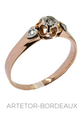 Bague 50 Bague ancienne style solitaire 58 Facettes 31661