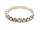 Bague 54 Bague Demie alliance Or blanc Diamant 58 Facettes 1167354CD