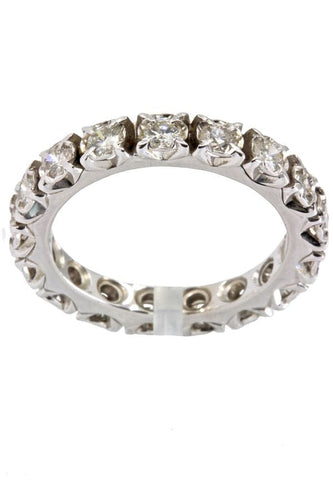 Bague Alliance diamants 58 Facettes 37361