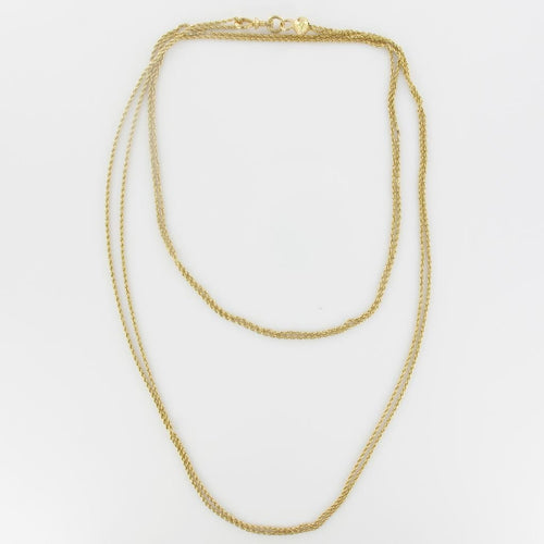 Collier Sautoir ancien maille torsadée 58 Facettes 16-150