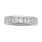 Bague 50 Alliance demi-tour diamants en or blanc. 58 Facettes 29811