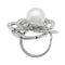 Bague 54 Bague Chanel, "Fil de Camélia", or blanc, perle et diamants. 58 Facettes 29052-1