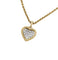 Pendentif Pendentif et chaîne Van Cleef & Arpels "Coeur" en or jaune, platine et diamants. 58 Facettes 29357