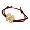 Bracelet Bracelet O.J. Perrin, "Féerie de Légendes", or jaune sur cordon. 58 Facettes 30341